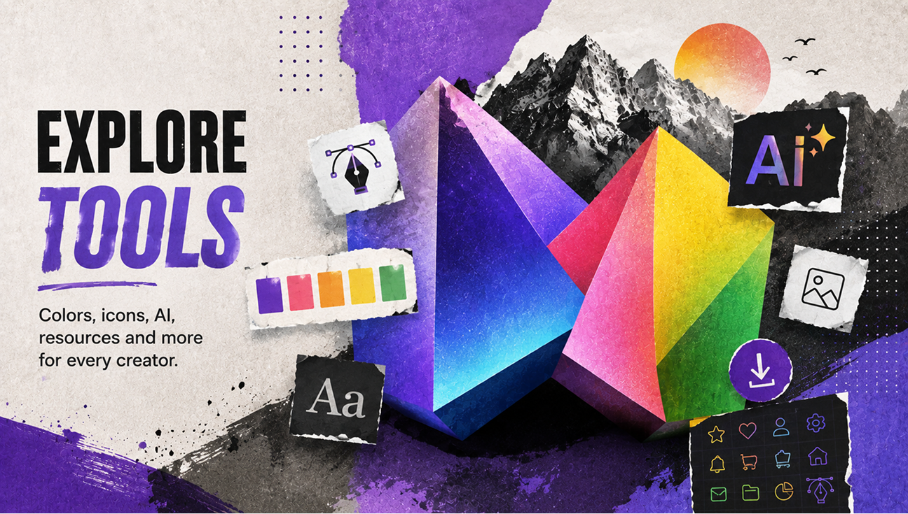 Explore creative tools graphic